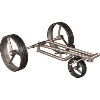 Golf Push Trolley Parccurate Fasan matt® Edelstahl klappbar und in Titan-Optik