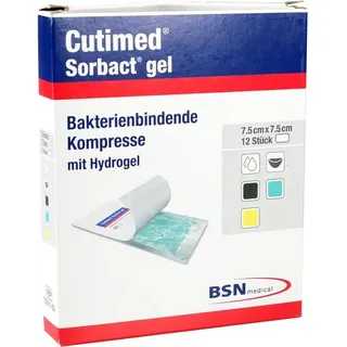 ToRa Pharma GmbH CUTIMED Sorbact Gel Kompressen 7,5x7,5 cm