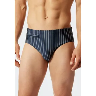 SCHIESSER Badeslip »"Nautical Casual"«, mit weißen Streifen, blau