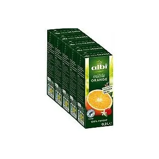 Albi Milder Orangensaft 5x0,2 L, 8er Pack (8x1 L) - 8 l