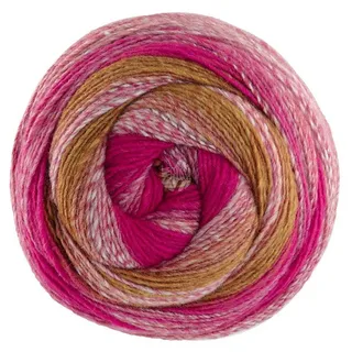 Lana Grossa Gomitolo Fusione | Dochtgarn mit Farbverlauf | Handstrickgarn aus 60% Schurwolle & 40% Polyacryl | 200g Wolle zum Stricken & Häkeln | 700m Garn FB 2025