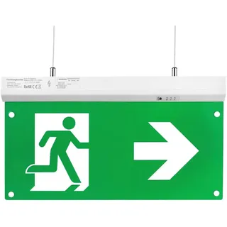 enovalite LED-Fluchtwegleuchte 4-in-1 Notleuchte Kunststoff