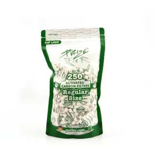 PURIZE® Beutel | 250 Regular Size Aktivkohlefilter Weiß