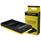 Dual Schnell-Ladegerät f. Olympus BLS5 inkl. Micro-USB Kabel