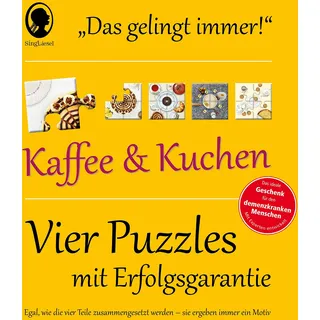 Singliesel GmbH Das "Gelingt-immer"-Puzzle Kaffee und Kuchen. Das Puzzle-Spiel für Senioren mit Demenz