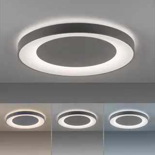 just light. Just Light LED-Deckenleuchte ANIKA Anthrazit max. 60 Watt Deckenlampe