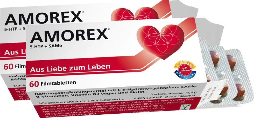2er Set Amorex 5-Htp und SAMe Filmtabletten 60 St