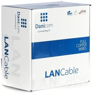 danicom CAT6A S/FTP 100m Starrleiter - LSZH (Dca)