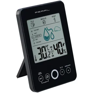 Pearl Digital-Hygro-/Thermometer mit Schimmel-Alarm & Komfort-Anzeige