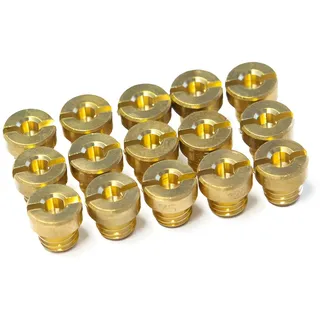 MAXTUNED Hauptdüsenset MXT für 17,5mm & 22mm Dell Orto Vergaser M6 - Größe 60-130 (Set Maxi, 15 Stück)