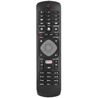 Ersatz-Fernbedienung für Philips Ambilight 4K UHD HDR TV – ohne Konfiguration – Netflix, Smart-Tasten, Guide – kompatibel mit 43PUS6262 49PUS6262 50PUS6262 55PUS6262 65PUS6262