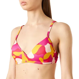 sloggi shore Damen Flower Horn P Padded Bikini, Pink - Dark Combination, L plus - L Große Größen