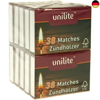 Unilite Streichhölzer 10er Verpackung je ca. 38 Stück