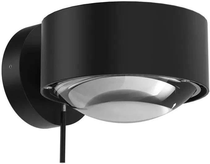 Top Light Puk Maxx Wall + Wandleuchte (schwarz matt-chrom, Linse klar / Linse kl... schwarz matt-chrom | Linse klar / Linse klar | Standard-Fassung