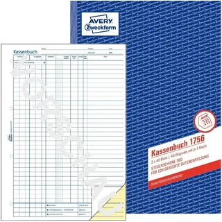 Avery Zweckform Kassenbuch 426 DIN A4 100Blatt
