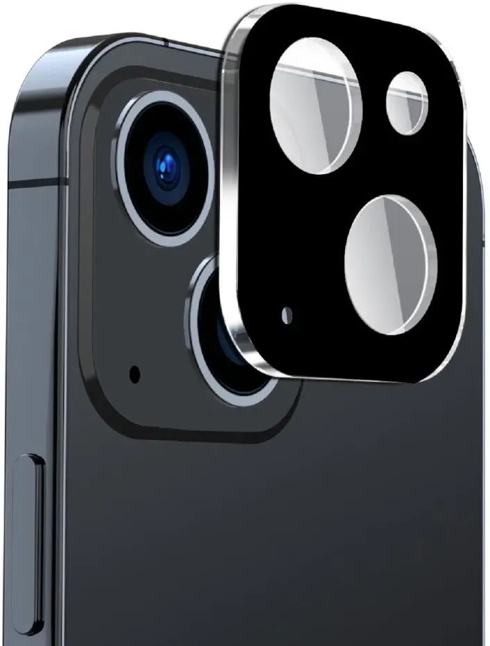 1x Kamera 9H Panzerhartglas für iPhone 13 Mini 3D KLAR Schwarzes ECHTES TEMPERED Panzerglas Kameraglas Kamerhartglas Kameraschutzglas Schutzglas Schutzfolie Panzerfolie