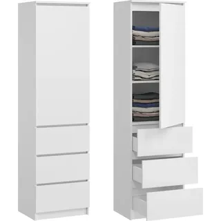 home collective Kleiderschrank 50 x 40 x 180 cm Weiß