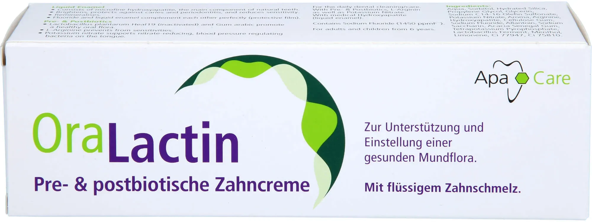 Oralactin Prae und Postbiotische Zahncreme 75 ML