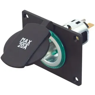 PRO CAR Power-Steckdose, mit Platte, 12/24V,