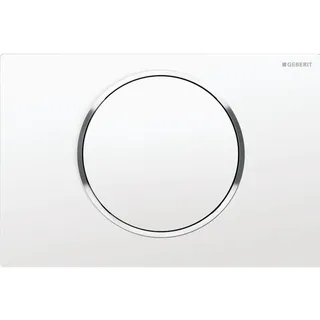 Geberit Sigma10 Betätigungsplatte weiß/hochglanz-verchromt 115.758.KJ.5