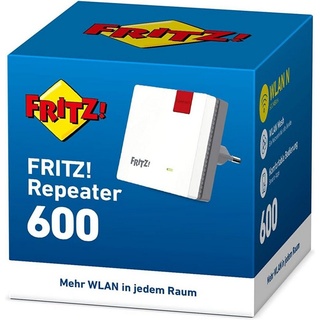 AVM FRITZ!Repeater 600 WLAN-Repeater, WPS, WLAN Mesh Ver­stär­ker bis zu 600 MBit/s (2,4 GHz) weiß