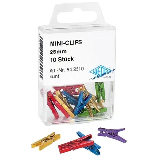 Wedo Kunststoff-Dekoklammern mehrfarbig Mini-Clips 10 St.