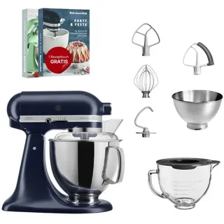 5KSM175 Tintenblau Glasset mit Glasschüssel