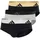 Active Flex Cotton Slips Grau Schwarz XXL 3er Pack
