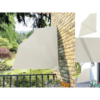 vidaXL Faltbarer Balkonfächer 140 x 140 cm creme
