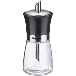 Westmark Zuckerdosierer, Fassungsvermögen: 190 ml, Glas/Rostfreier Edelstahl/Kunststoff, Blacky, Transparent/Schwarz/Silber, 63592260