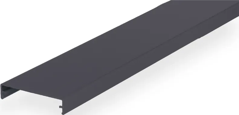 Klemmdeckel Alu anthrazit RAL 7016, 60mm breit