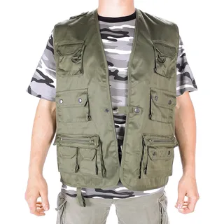 Mil-Tec Jagd- u. Anglerweste oliv, XXL
