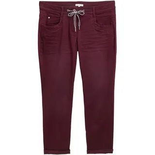 Tom Tailor 1040963 Tapered Relaxed Hosen - Bordeaux Red - 44 - 28
