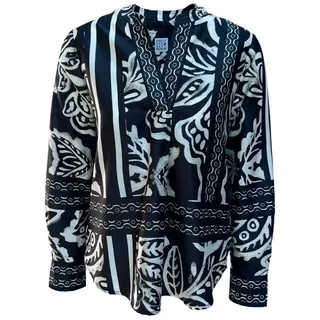 Emily Van Den Bergh Schlupfbluse Damenbluse 8552-710 schwarz 48