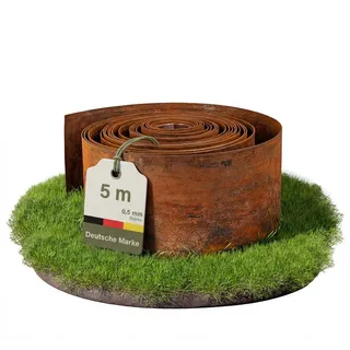 Novaterra Rasenkante 500 x 14 cm 1 Stück Rostoptik