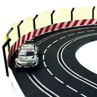 Overdrive-Racing Fangzaun 2m kompatibel mit Carrera Digital 124 132 EVO Kurven Geraden Zaun Bande Slotcar