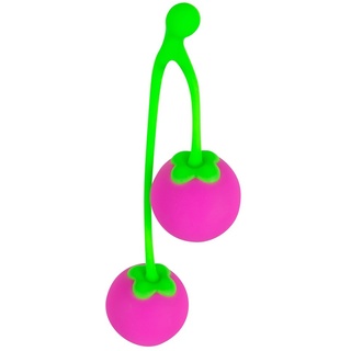 Liebeskugeln „Sweet Cherry“, 2 Kugeln, 69 g, Ø 3,5 cm, Silikon, rosa