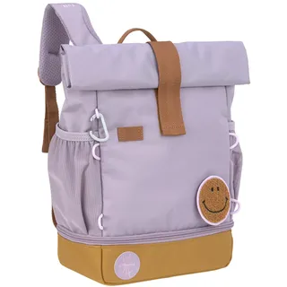 Lässig Kindergartenrucksack Kinderrucksack Rolltop mit Brustgurt - ab 3 Jahren - 11 Liter/Mini Rolltop Backpack lila