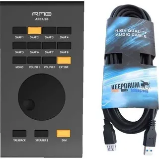 RME Audio RME Fernsteuerung ARC USB Black Edition mit USB Verlängerung (USB), Audio Interface, Schwarz