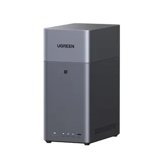 UGREEN NASync DH2300 2 Bay Desktop NAS, NFC Tap zum Verbinden, KI Fotoalbum, 4K Persönliche Videothek, Einsteigerfreundliches NAS-System, Heim-NAS-Server mit 1GbE-LAN und 4GB RAM (Diskless)
