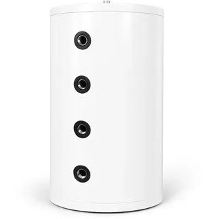 ENVIRON - Kompakt Pufferspeicher aus Edelstahl [40-200 Liter] Energieeffizienzklasse A | Inkl. Wandhalterung & Tauchhülse | Ideal für Wärmepumpen (80 Liter)