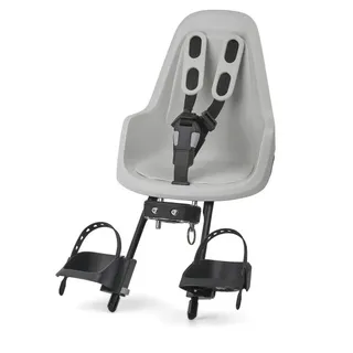 Bobike ONE Mini Front-Kindersitz Snow White für Fahrrad bis 15 kg Sitzhöhe 31 cm sicher