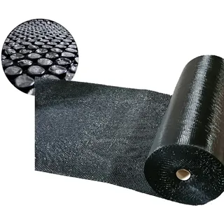 1x VEPATIM Luftpolsterfolie 120cm x 10m schwarz blickdicht 100my