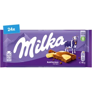 Milka Tafelschokolade Kuhflecken 90 g, 24er Pack