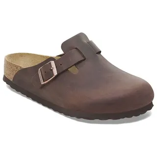 Birkenstock Leder-Clogs "Boston" in Braun - 42