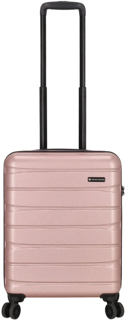 KENORADA Handgepäckkoffer Wave Spinner S 55cm rose - 55