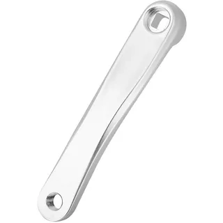 Fahrrad Kurbel Kurbelarm Links, Aluminiumlegierung Kurbelarm Links 170mm, Tretkurbel Fahrrad, Fahrradpedale Kurbelarm, Ersatzkurbel, Singlespeed Kurbel, Horizontales Quadratisches Loch, Silber