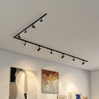 Lindby 1-Phasen-Schienensystem Linaro, GU10, 10-flg. schwarz - Flurbereich - 500 - 1.78 - 12.5