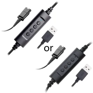 NOPOXA Headset Quick Disconnect QD Kabel auf USB Stecker Adapter für Call Center Office klarer Klang und lange Haltbarkeit