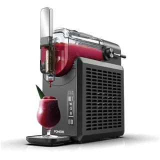 FOHERE Slush-Eismaschine 5-in-1 Slush-Eismaschine für gefrorene Getränke, 2 l, mit ‌Selbstreinigungsmodus‌ und ‌Kindersicherung‌ schwarz